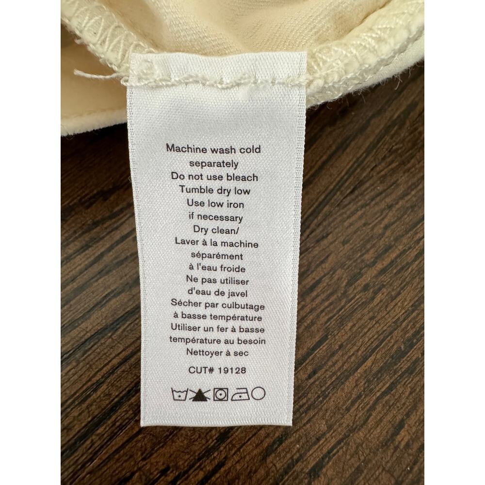NWT Rag & Bone Sz 25 $225 High Rise Velvet Skinny Pants In Antique White - Picture 7 of 8